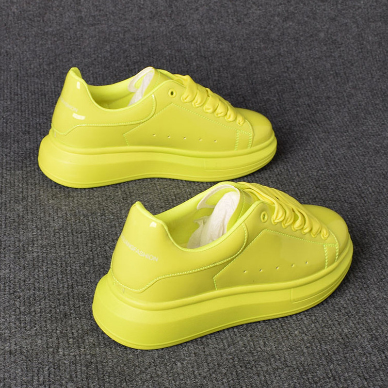 Women Shoes Tennis - 2025년 래커 화이트 캐주얼 남녀공용 에나멜