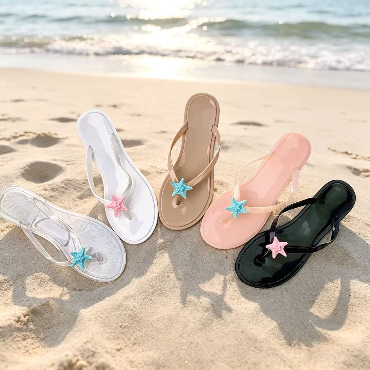 Thong Flat Sandal - 여성 플립플랍 2026 여름 신상 불가사리