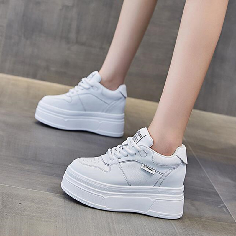 Women Shoes Running - 9CM 정품 가죽 새로운 브랜드 디자이너