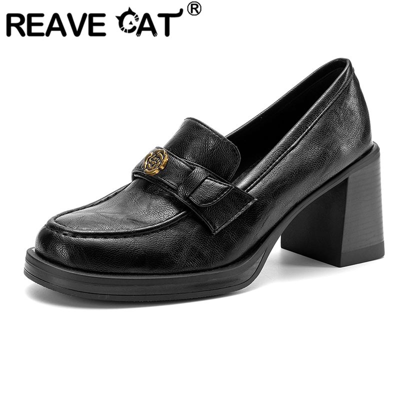 Women'S Shoes Extended Sizes - 리브 캣 블랙 여성 펌프스 라운드