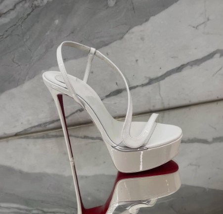 Metallic Heel Sandal - 메탈릭 가죽 플랫폼 스틸레토 샌들 섹시