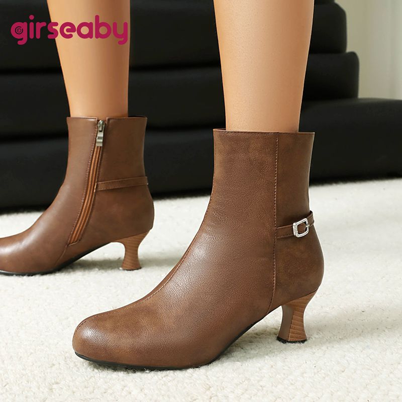 Women'S Shoes Extended Sizes - Girseaby 패션 신발 레트로 오피스 레이디