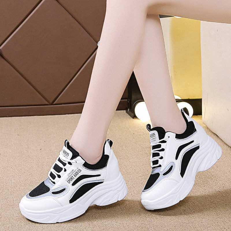 Women'S Shoes Casual Sneakers - 여성용 인트렌디 아빠 신발, 두꺼운 밑창