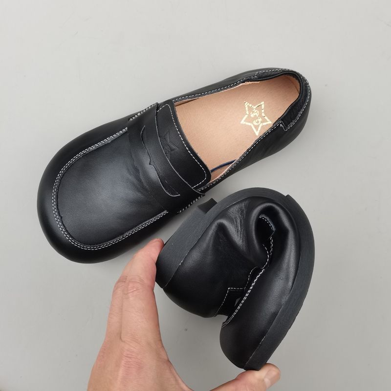 Women Shoes For Big Feet - 천연 가죽 와이드 여성 신발 남성