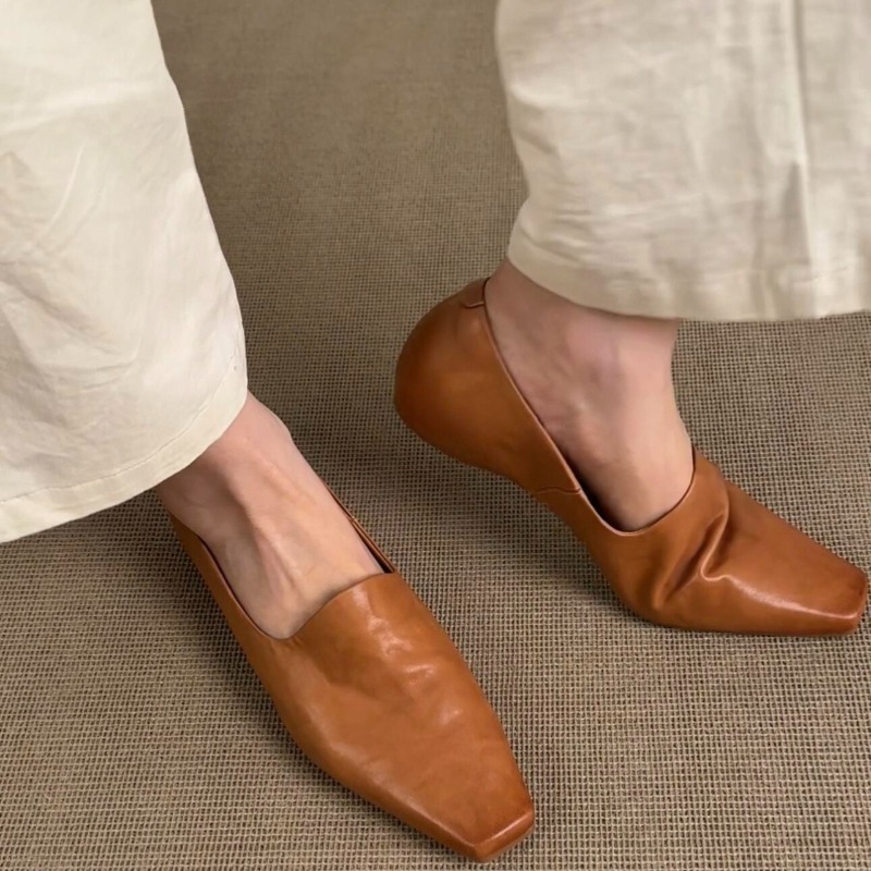 Women Shoes Loafers - 레트로 플랫 로퍼 여성용 슬립온 브리티시