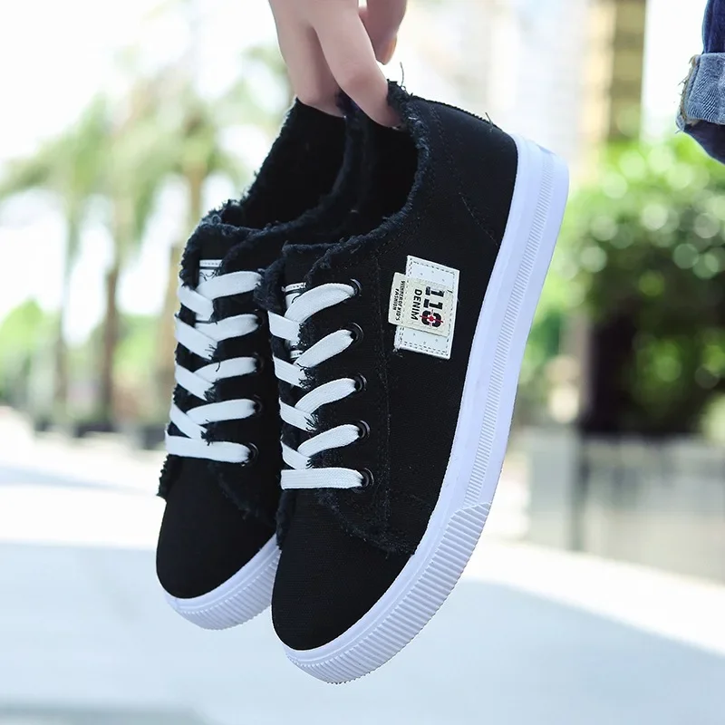 2024 봄 여름 여성 캔버스 스니커즈 로우탑 데님 스 - Women'S Shoes In Size 12 리뷰 및 가격