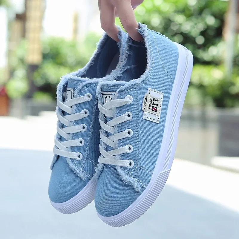 2024 봄 여름 여성 캔버스 스니커즈 로우탑 데님 스 - Women'S Shoes In Size 12 리뷰 및 가격