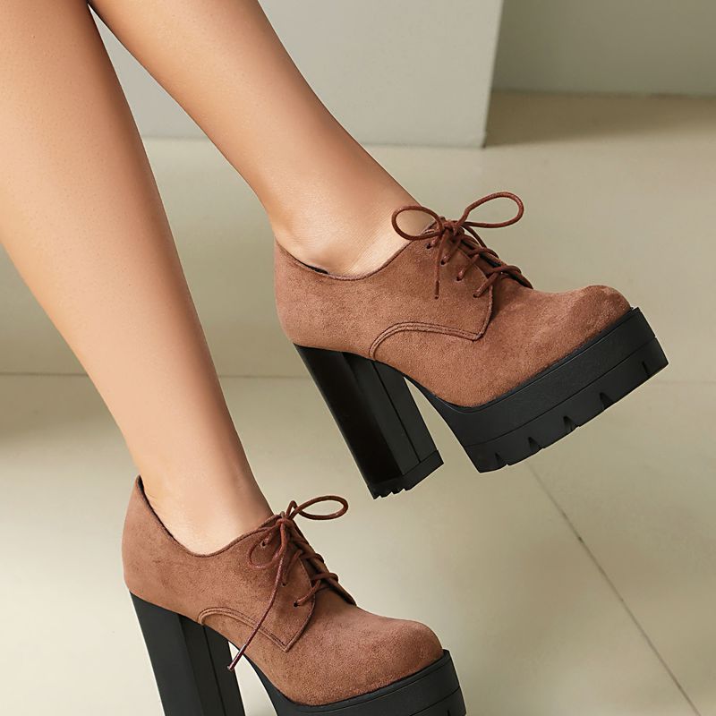 오르차 리사 핫 플록 스웨이드 여성 펌프스 라운드 토  - Women'S Shoes Extended Sizes 리뷰 및 가격