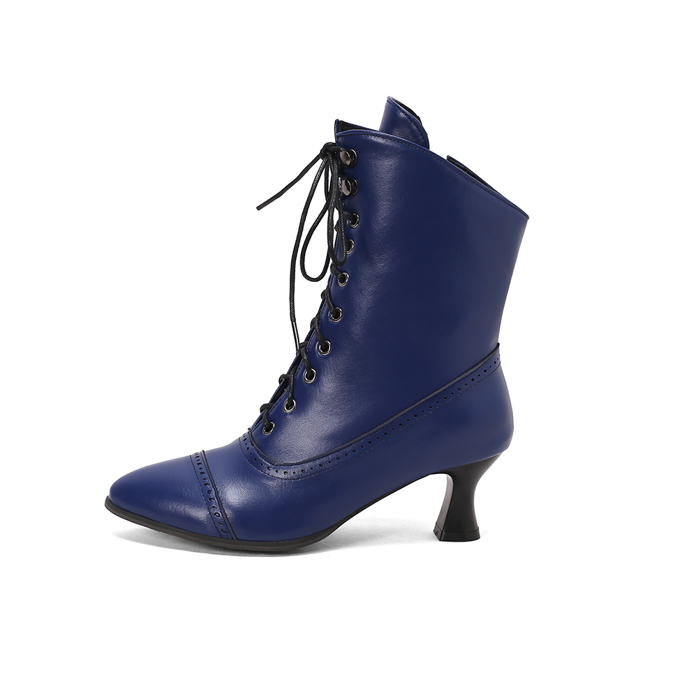 새로운 봄 편안한 레드 블루 여성 앵클 부티스 뾰족한  - Women'S Shoes In Size 12 리뷰 및 가격