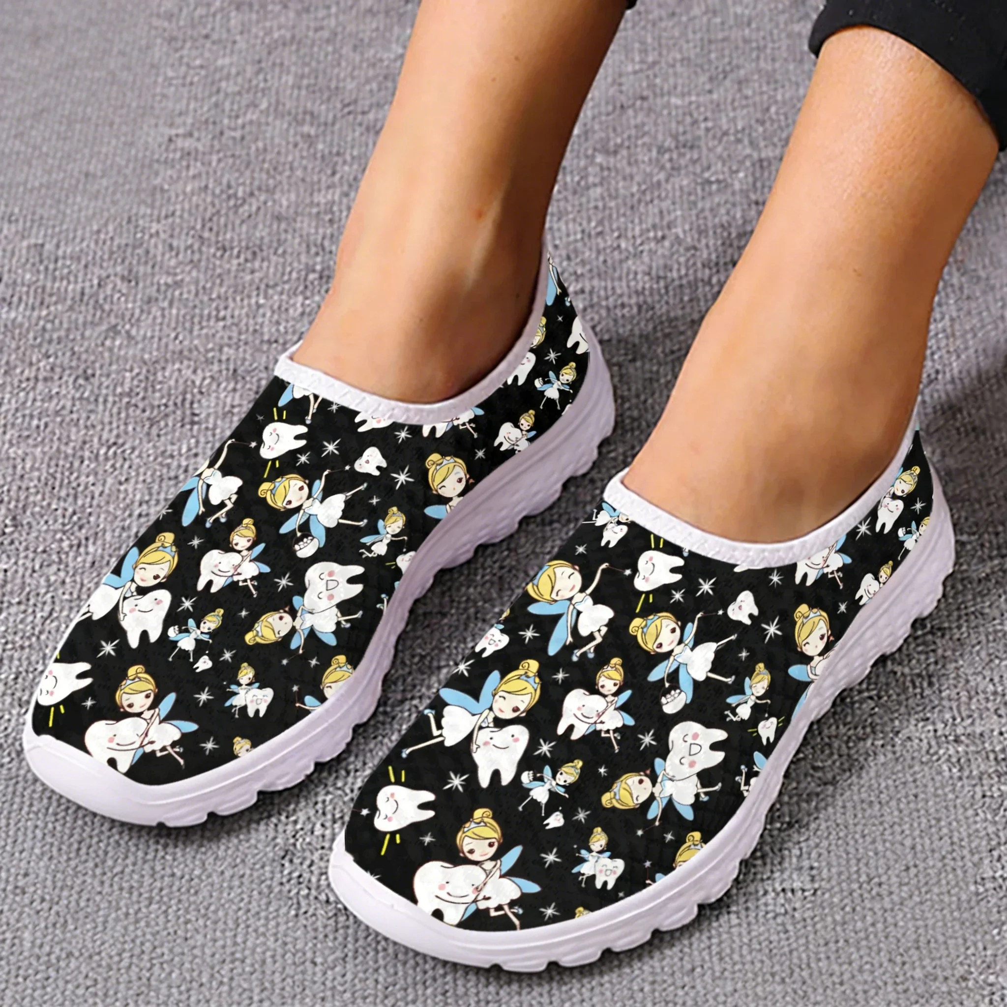 귀여운 만화 간호사 엘프/치아 메쉬 고품질 운동화 여성 - Women Shoes Tennis 리뷰 및 가격