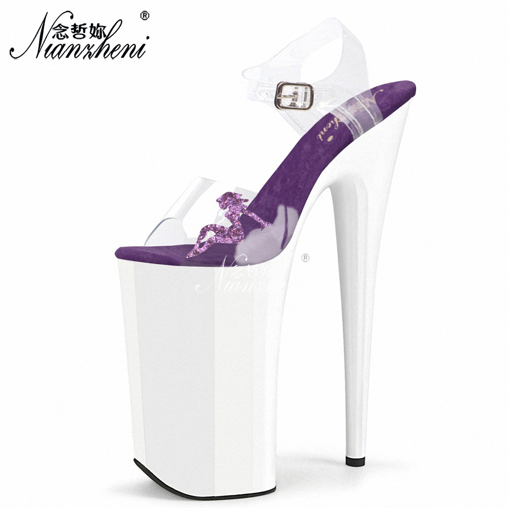 이국적인 26cm 10인치 투명 PVC 플랫폼 샌들 폴 - Clear Strap Heel 리뷰 및 가격