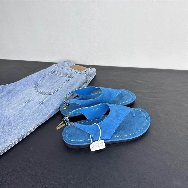 한국 미니멀리스트 스웨이드 슬링백  thong 샌들 여 - Thong Flat Sandal 리뷰 및 가격