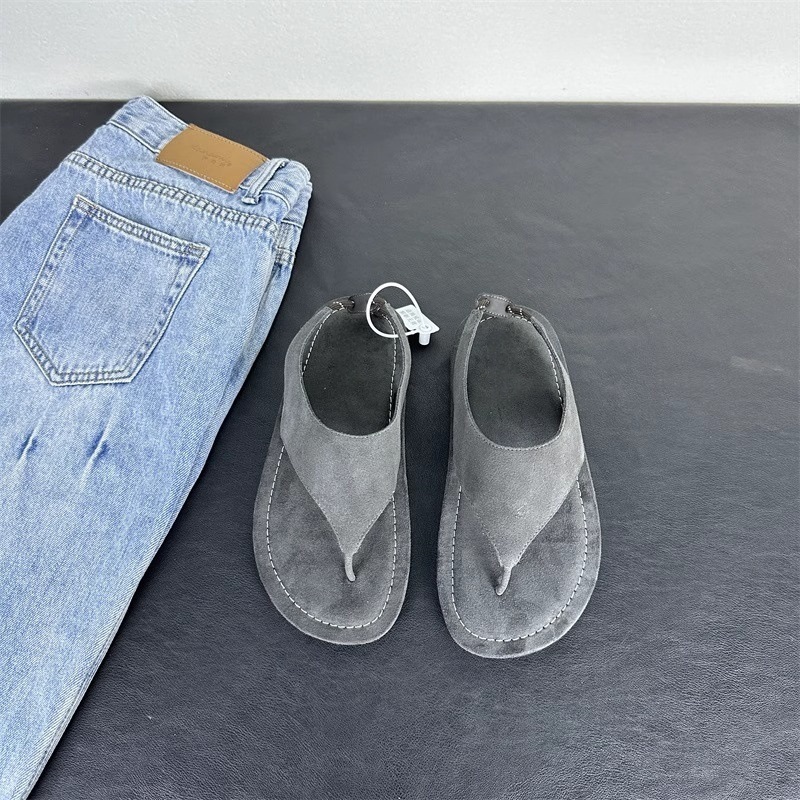 한국 미니멀리스트 스웨이드 슬링백  thong 샌들 여 - Thong Flat Sandal 리뷰 및 가격