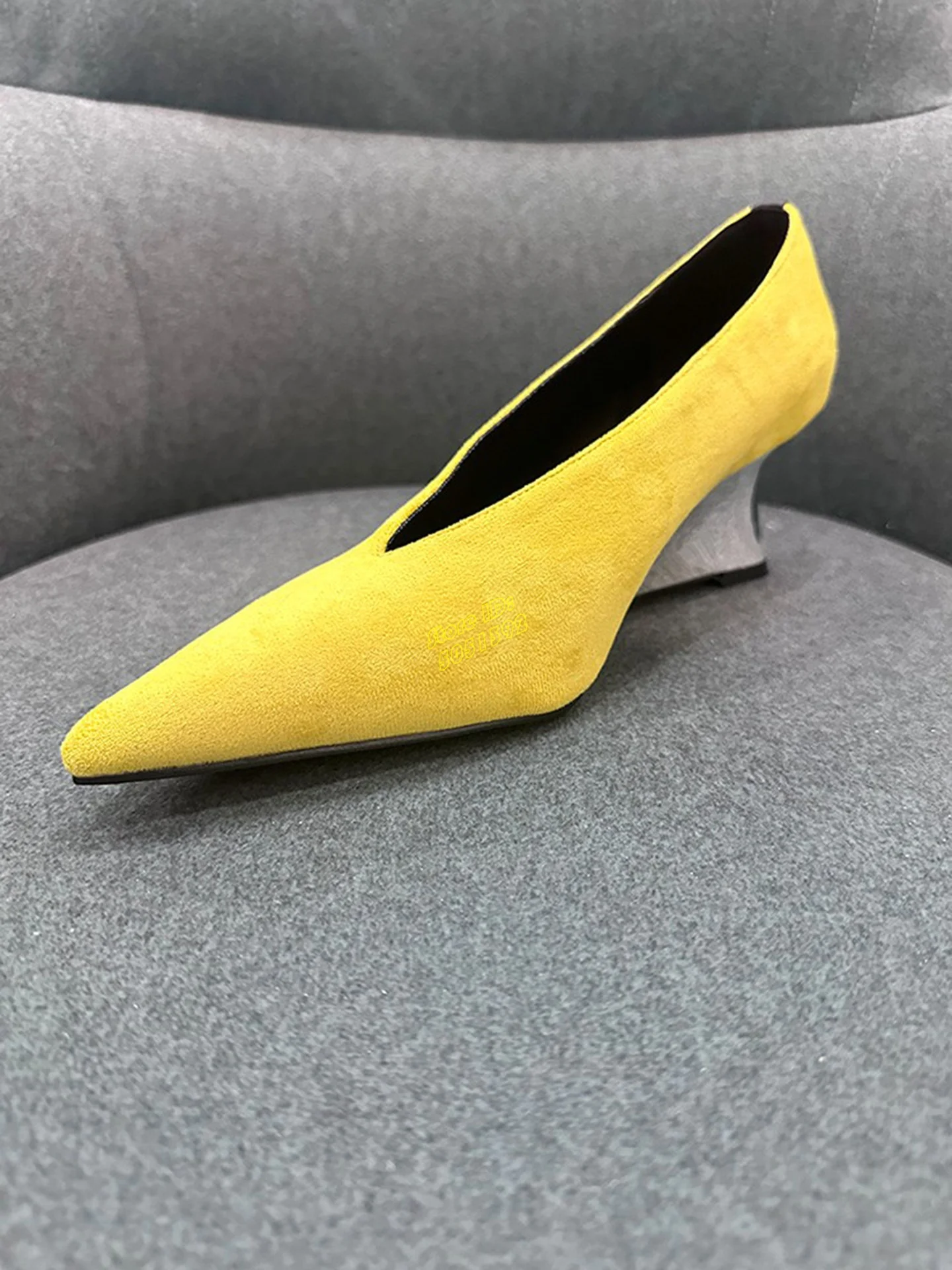 레드 스웨이드 슬립온 펌프스 웨지힐 6cm 섹시 포인티 - Women'S Shoes Burgundy 리뷰 및 가격