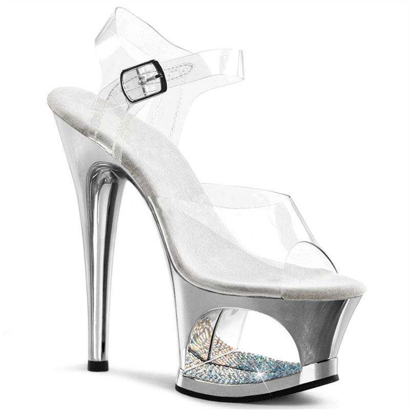 핑크 홀로우 아웃 플랫폼 스틸레토 투명 PVC 스트랩  - Clear Strap Heel 리뷰 및 가격