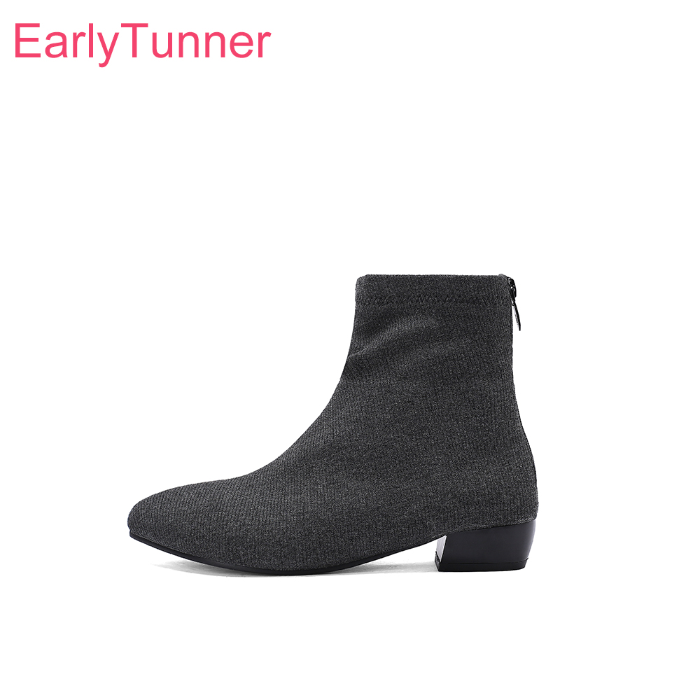   가을 신상 패션 그레이 로즈 여성 앵클 부츠 핫 지 - Women'S Shoes In Size 12 리뷰 및 가격