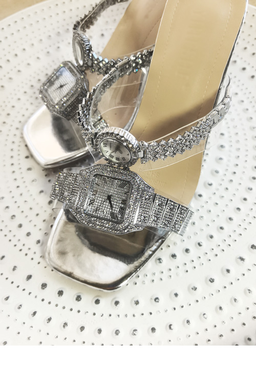 오리지널 디자인 크리스탈 시계 하이힐 샌들 여성용 럭셔 - Clear Strap Heel 리뷰 및 가격