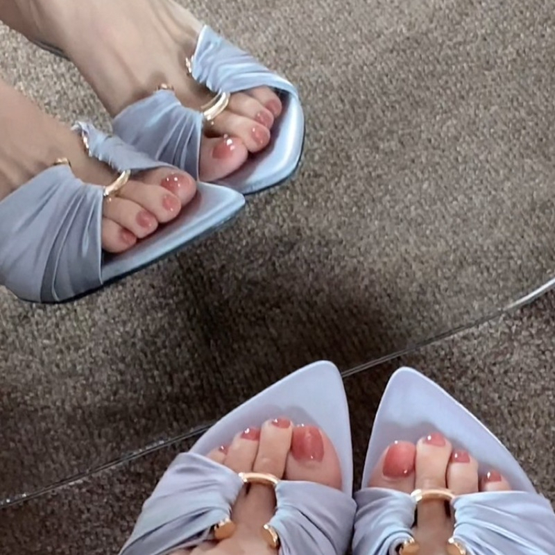 여름 신상 여성용 오픈토 플랫 샌들, 스타일리시한  t - Thong Flat Sandal 리뷰 및 가격