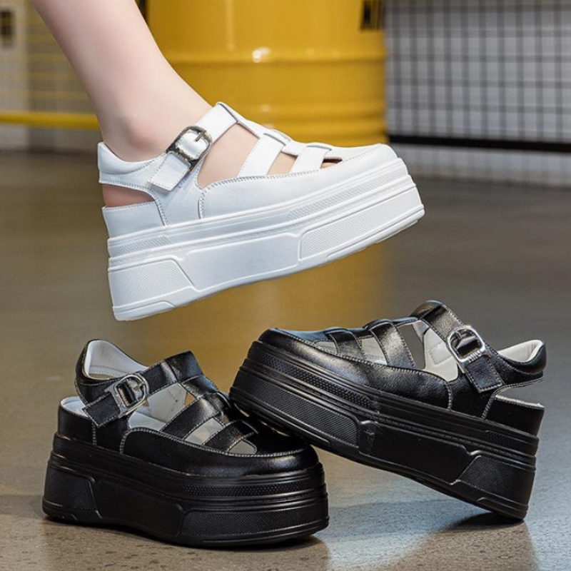 8.5cm 속이 빈 풀 소가죽 여성 여름 신발 플랫폼  - Women'S Shoes Casual Sneakers 리뷰 및 가격