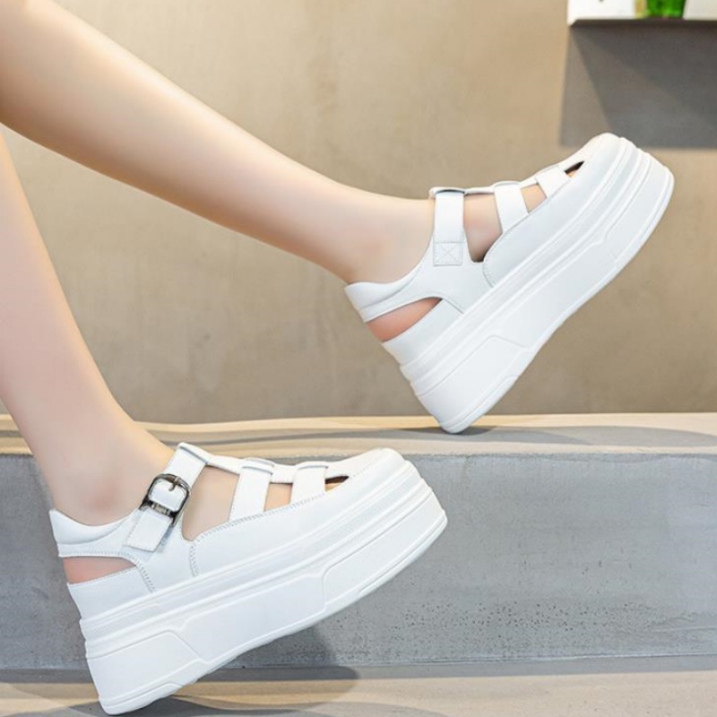 8.5cm 속이 빈 풀 소가죽 여성 여름 신발 플랫폼  - Women'S Shoes Casual Sneakers 리뷰 및 가격