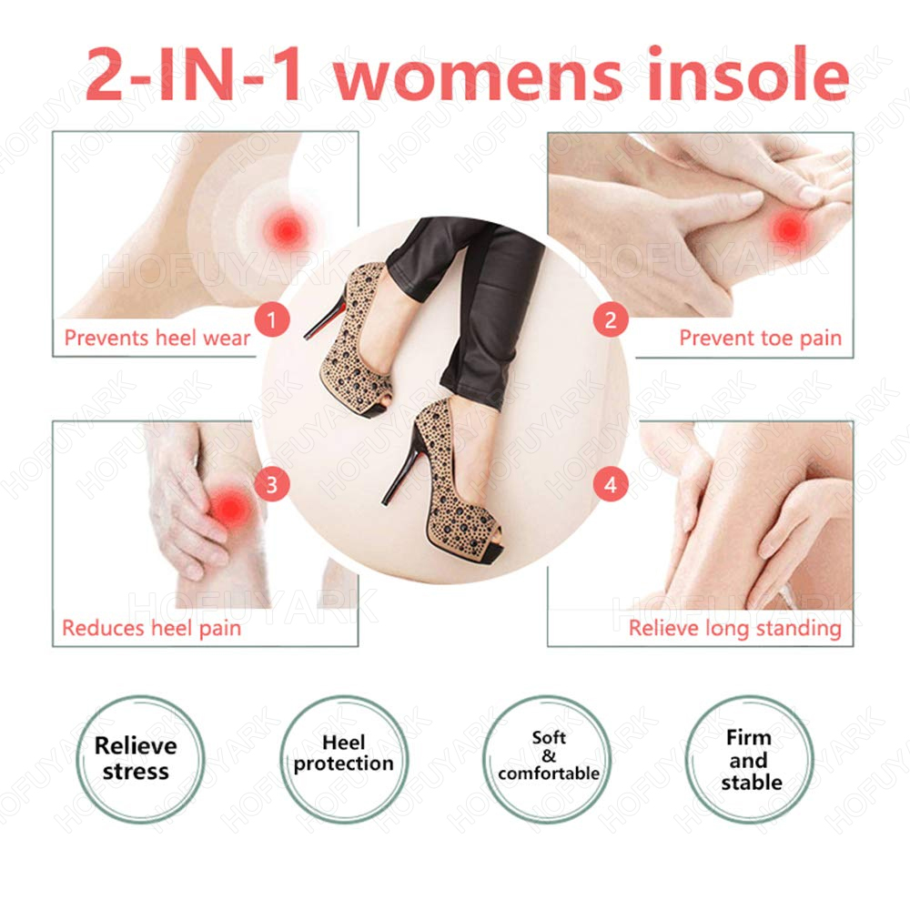 여성용 하이힐 깔창, 부드러운 스펀지 충격 흡수 깔창, - Women Shoes For Big Feet 리뷰 및 가격