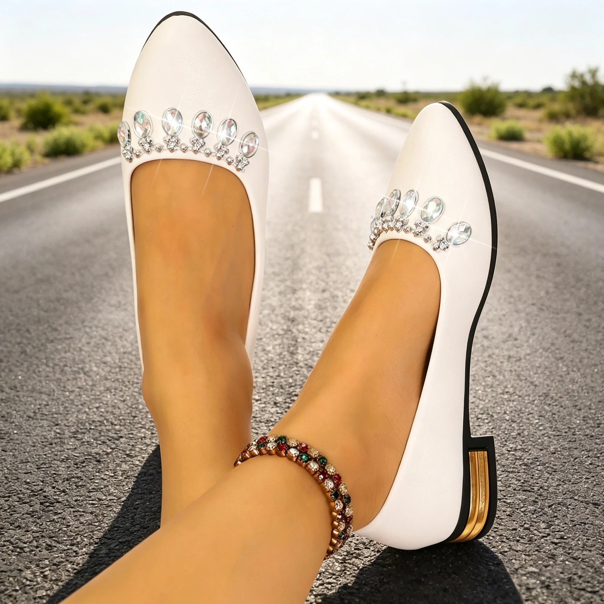 여성 플랫 포인티드 토 발레 슈즈 플러스 사이즈 플랫  - Women Shoes Loafers 리뷰 및 가격