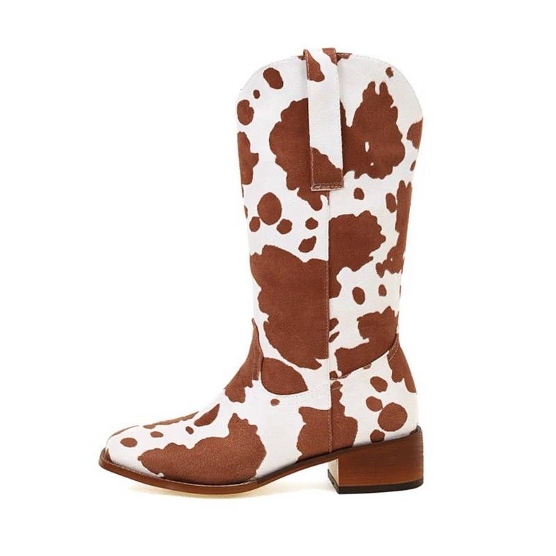 여성용 미드카프 부츠 레트로 웨스턴 카우보이 청키 하이 - Women'S Shoes In Size 12 리뷰 및 가격