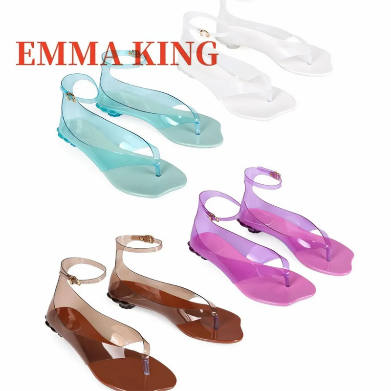 여성용 끈 젤리 샌들,2026 새로운 투명 PVC 샌들 - Clear Strap Heel 리뷰 및 가격