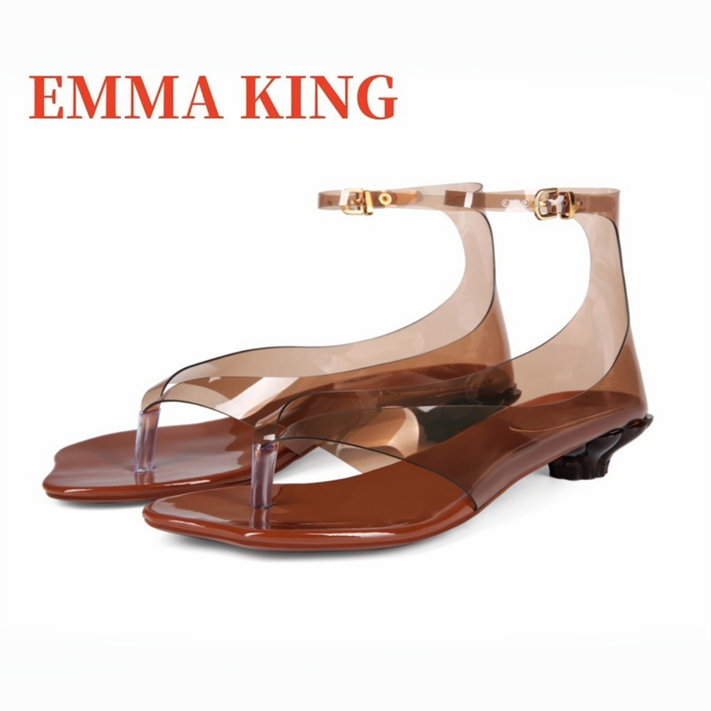 여성용 끈 젤리 샌들,2026 새로운 투명 PVC 샌들 - Clear Strap Heel 리뷰 및 가격