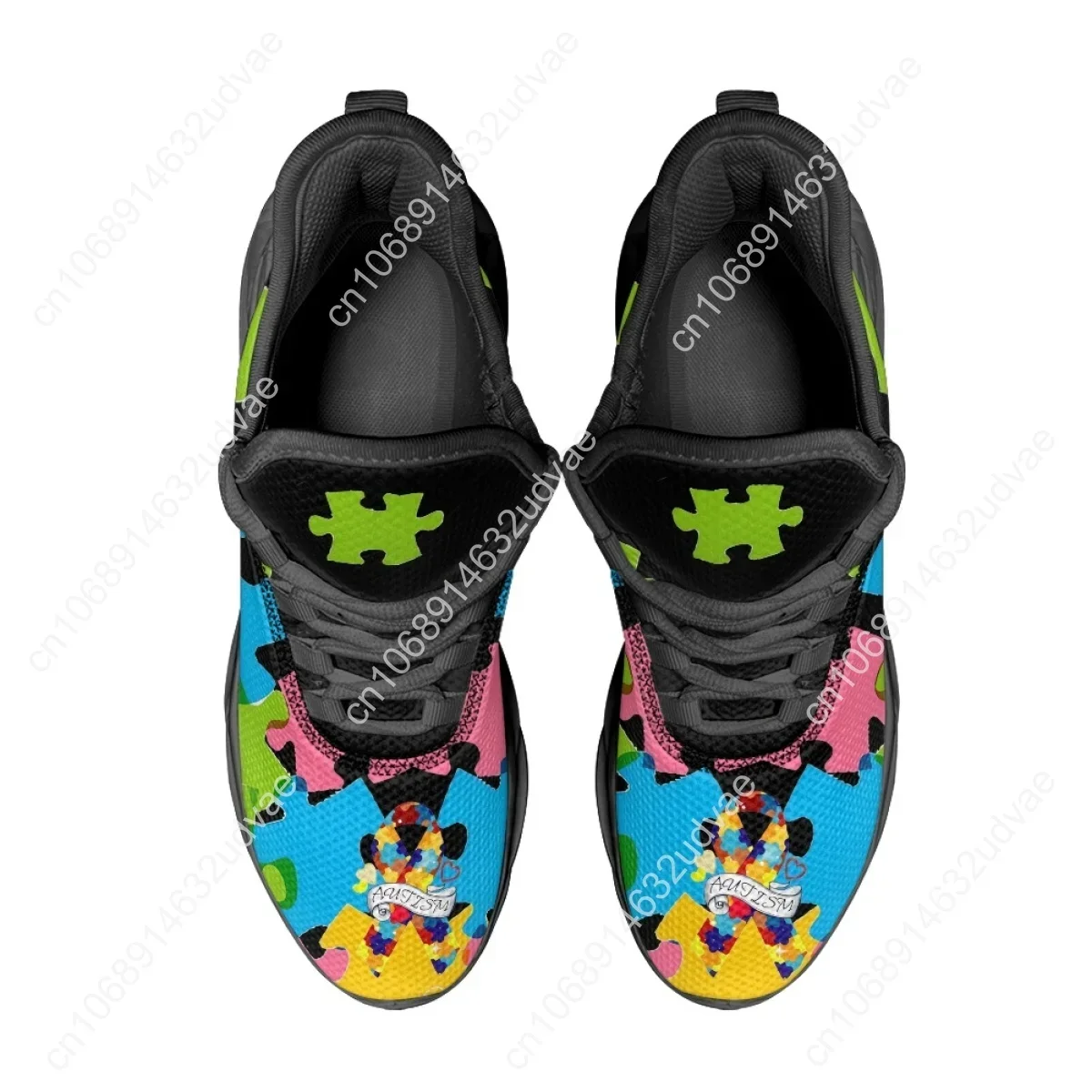 자폐증 인식 스포츠 운동화 컬러 퍼즐 내구성이 뛰어난  - Women Shoes Running 리뷰 및 가격