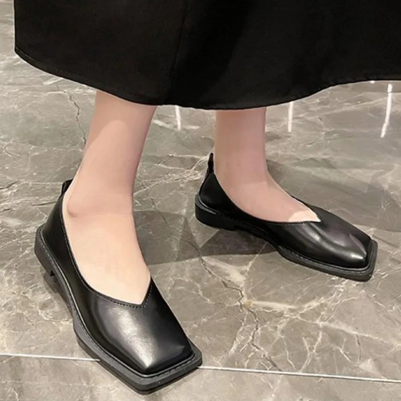 로마 여성 로우힐 펌프스 여성 신발 플랫 슈즈 스퀘어  - Women'S Shoes Casual Sneakers 리뷰 및 가격