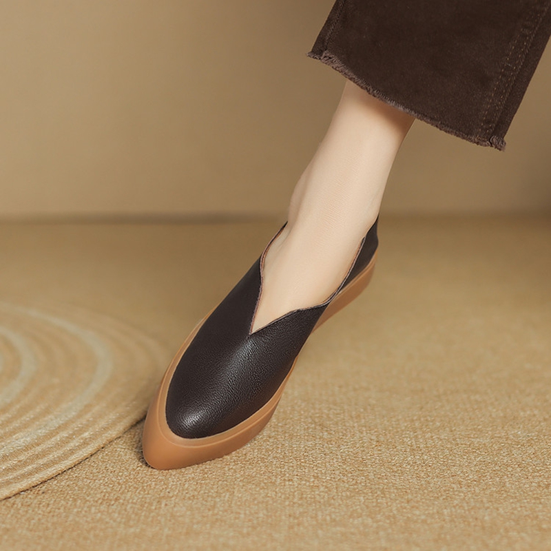 여성용 포인티드 토 두꺼운 힐 신발, 슬립온 펌프스 플 - Women Shoes Loafers 리뷰 및 가격