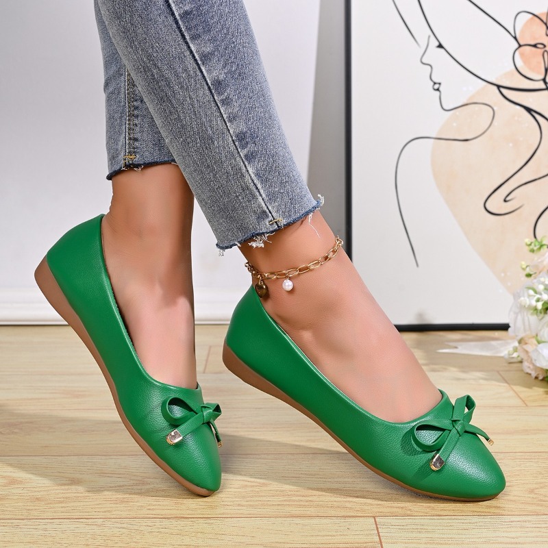 보우 샤로우 마우스 소프트 솔 편안한 가죽 신발 여성용 - Women Shoes Loafers 리뷰 및 가격