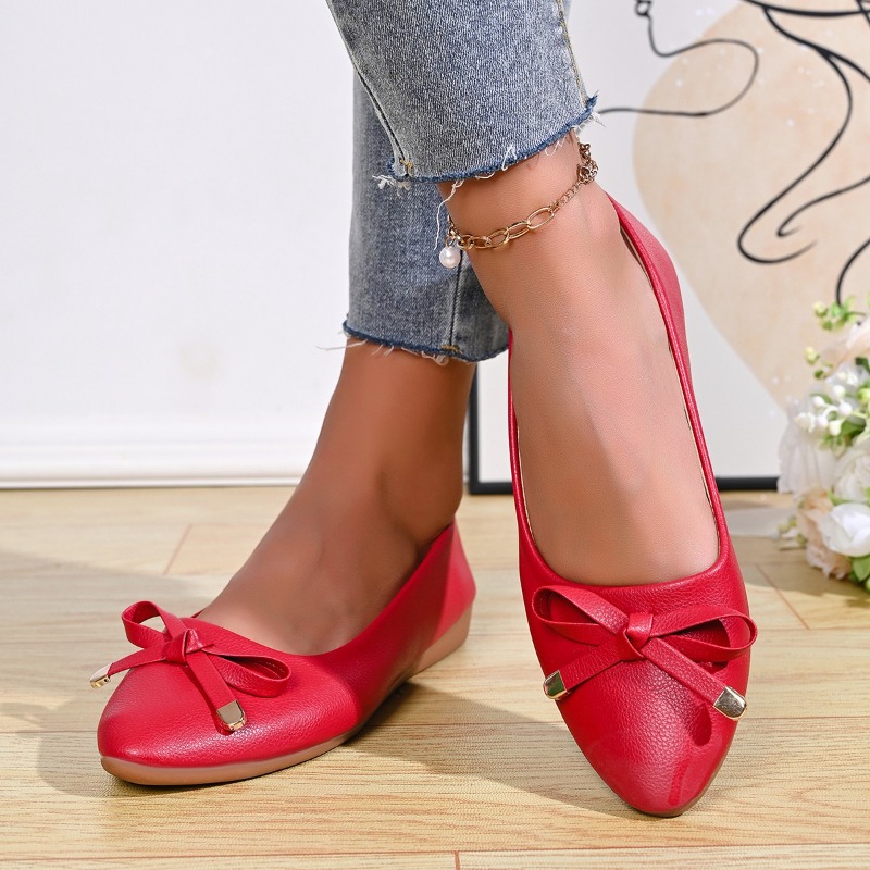 보우 샤로우 마우스 소프트 솔 편안한 가죽 신발 여성용 - Women Shoes Loafers 리뷰 및 가격