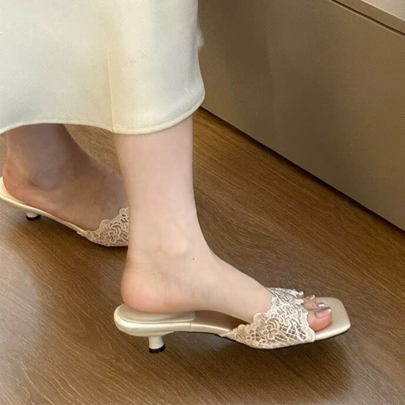 메쉬 슬리퍼 여성 하이힐 슈즈 우아한 여성 샌들 드레스 - Women Shoes Size 7 리뷰 및 가격