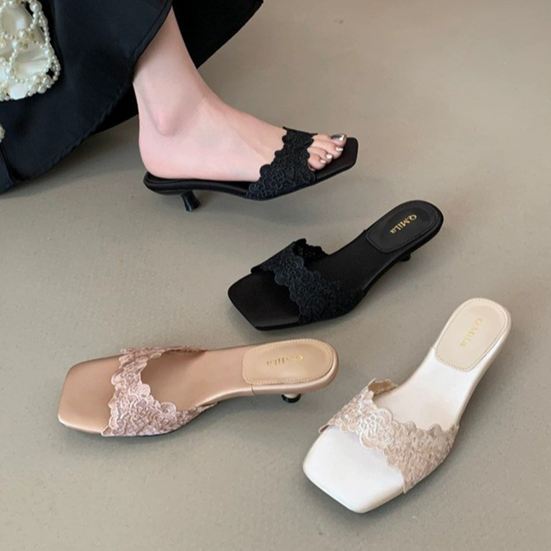 메쉬 슬리퍼 여성 하이힐 슈즈 우아한 여성 샌들 드레스 - Women Shoes Size 7 리뷰 및 가격