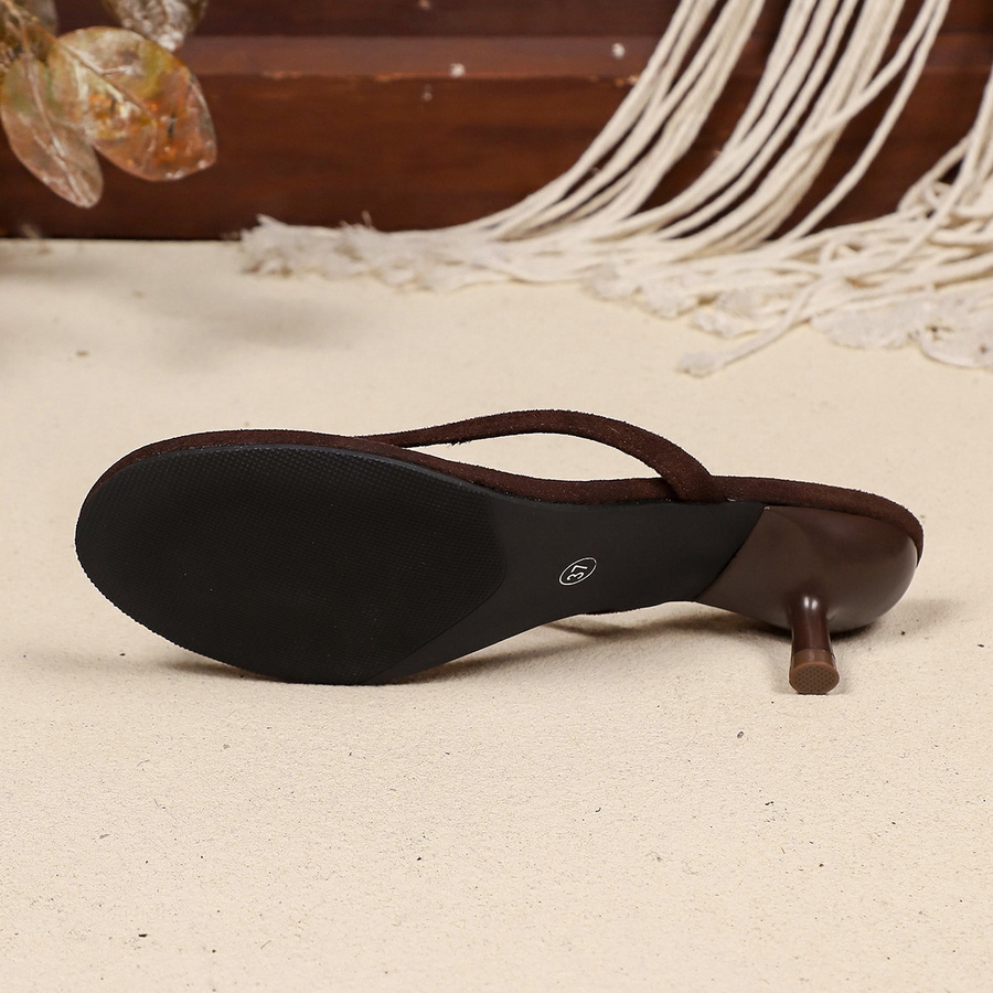 새로운 인조 스웨이드 힐 썬들 여성용 미니 얇은 키튼  - Thong Flat Sandal 리뷰 및 가격