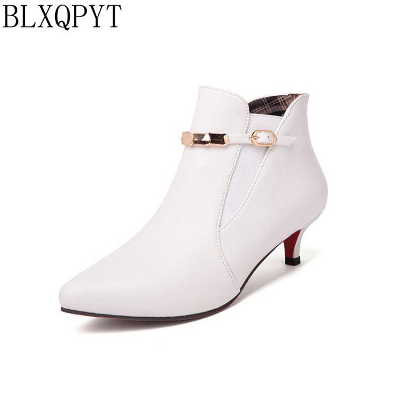 BLXQPYT 여성용 키튼 힐 앵클 부츠 포인티드 토  - Women Shoes Size 7 리뷰 및 가격