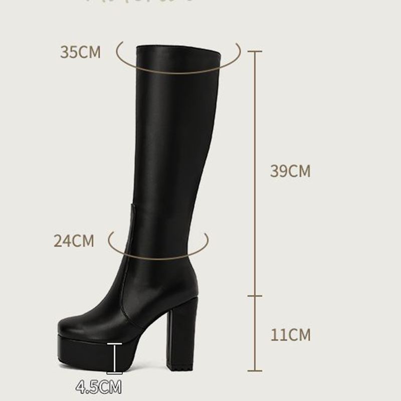 ORCHALISA 글램 여성용 니하이 풋웨어 스퀘어 토 - Women'S Shoes Extended Sizes 리뷰 및 가격