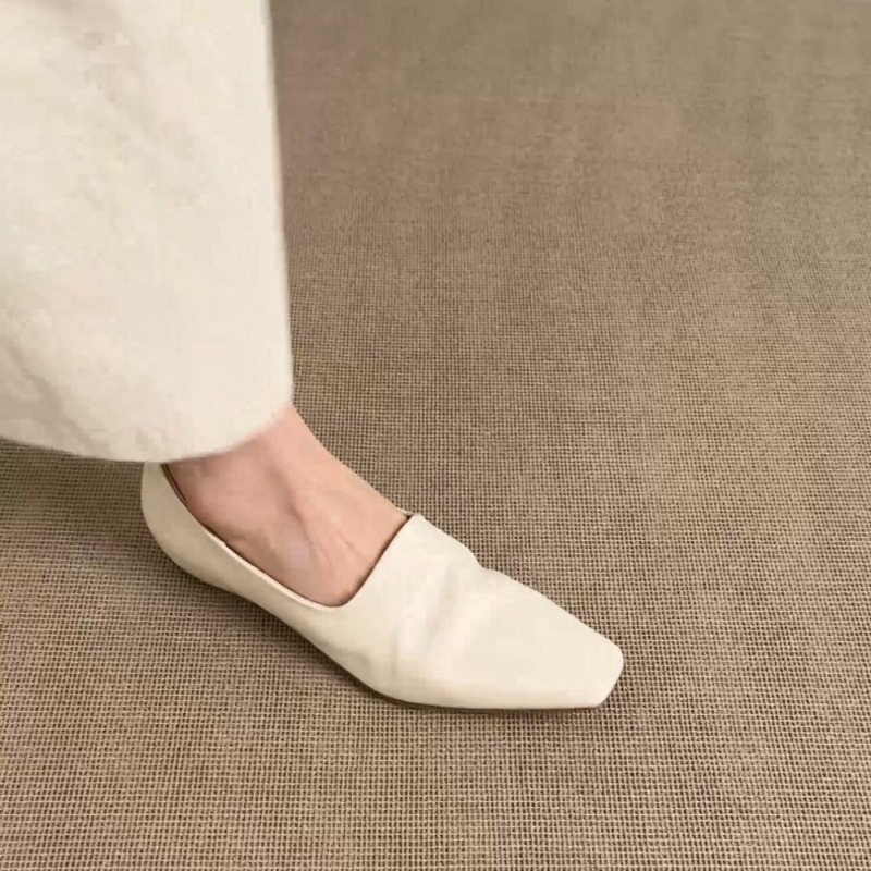 레트로 플랫 로퍼 여성용 슬립온 브리티시 스타일 스퀘어 - Women Shoes Loafers 리뷰 및 가격