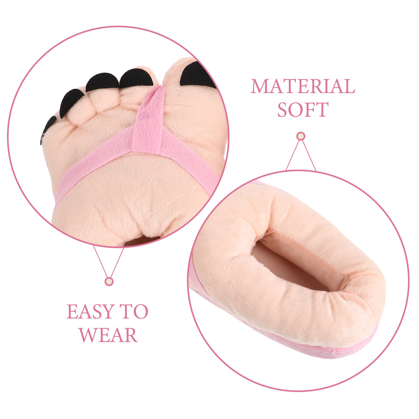 1쌍의 만화 캐릭터 슬리퍼, 재미있는 거대 발 모양의  - Women Shoes For Big Feet 리뷰 및 가격